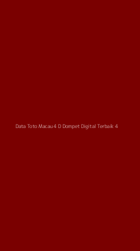 Tampilan Antarmuka Aplikasi Data Toto Macau 4 D Dompet Digital Terbaik - 4