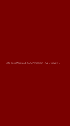 Tampilan Antarmuka Aplikasi Data Toto Macau 4d 2025 Pembersih Ram Otomatis - 3
