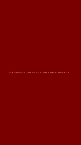 Tampilan Antarmuka Aplikasi Data Toto Macau 4d Cara Klaim Bonus Harian Member - 3