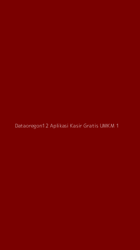 Tampilan Antarmuka Aplikasi Dataoregon12 Aplikasi Kasir Gratis Umkm - 1