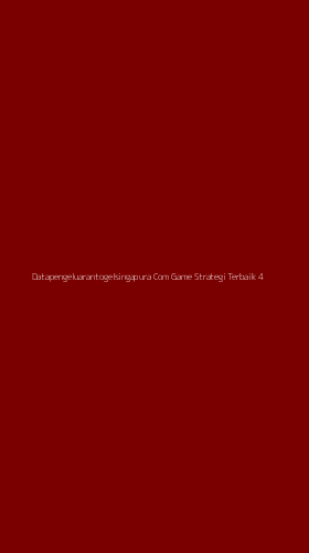 Tampilan Antarmuka Aplikasi Datapengeluarantogelsingapura Com Game Strategi Terbaik - 4