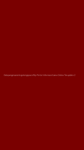Tampilan Antarmuka Aplikasi Datapengeluarantogelsingapura Rtp Portal Informasi Game Online Terupdate - 2