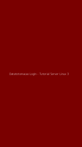 Tampilan Antarmuka Aplikasi Datatotomacao Login - Tutorial Server Linux - 3