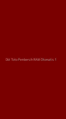 Tampilan Antarmuka Aplikasi Dbl Toto Pembersih Ram Otomatis - 1