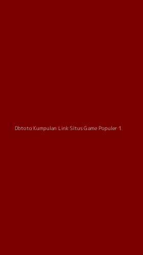 Tampilan Antarmuka Aplikasi Dbtoto Kumpulan Link Situs Game Populer - 1