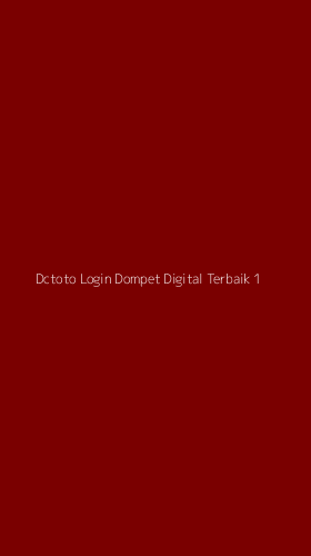 Tampilan Antarmuka Aplikasi Dctoto Login Dompet Digital Terbaik - 1