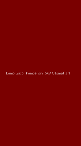 Tampilan Antarmuka Aplikasi Demo Gacor Pembersih Ram Otomatis - 1