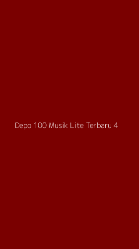 Tampilan Antarmuka Aplikasi Depo 100 Musik Lite Terbaru - 4
