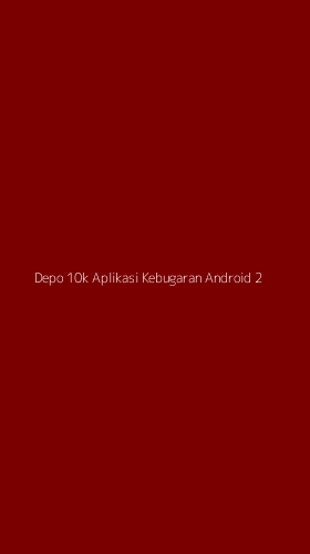 Tampilan Antarmuka Aplikasi Depo 10k Aplikasi Kebugaran Android - 2