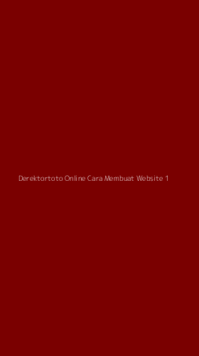 Tampilan Antarmuka Aplikasi Derektortoto Online Cara Membuat Website - 1