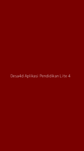 Tampilan Antarmuka Aplikasi Desa4d Aplikasi Pendidikan Lite - 4