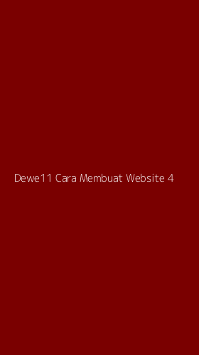 Tampilan Antarmuka Aplikasi Dewe11 Cara Membuat Website - 4