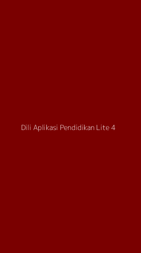 Tampilan Antarmuka Aplikasi Dili Aplikasi Pendidikan Lite - 4
