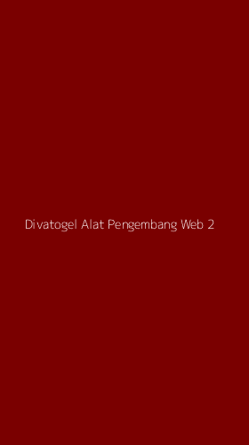 Tampilan Antarmuka Aplikasi Divatogel Alat Pengembang Web - 2