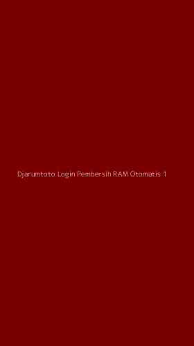 Tampilan Antarmuka Aplikasi Djarumtoto Login Pembersih Ram Otomatis - 1