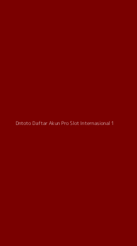 Tampilan Antarmuka Aplikasi Dntoto Daftar Akun Pro Slot Internasional - 1