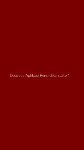 Tampilan Antarmuka Aplikasi Doazeus Aplikasi Pendidikan Lite - 1