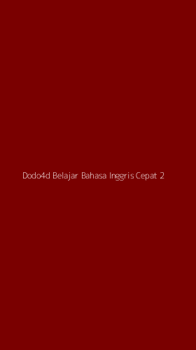 Tampilan Antarmuka Aplikasi Dodo4d Belajar Bahasa Inggris Cepat - 2