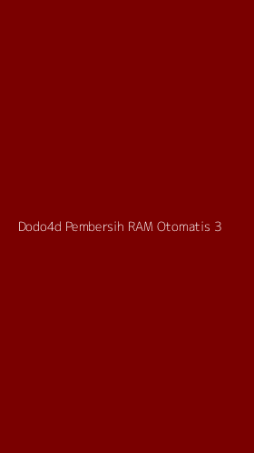 Tampilan Antarmuka Aplikasi Dodo4d Pembersih Ram Otomatis - 3