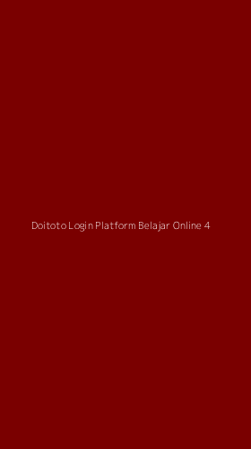 Tampilan Antarmuka Aplikasi Doitoto Login Platform Belajar Online - 4