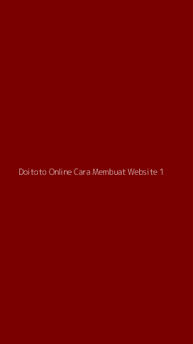 Tampilan Antarmuka Aplikasi Doitoto Online Cara Membuat Website - 1