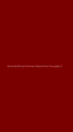 Tampilan Antarmuka Aplikasi Doremi4d Portal Informasi Game Online Terupdate - 2