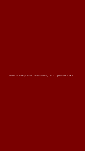 Tampilan Antarmuka Aplikasi Download Babayotogel Cara Recovery Akun Lupa Password - 4