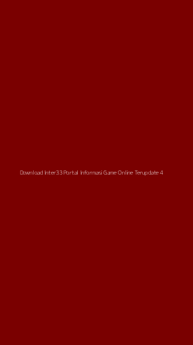 Tampilan Antarmuka Aplikasi Download Inter33 Portal Informasi Game Online Terupdate - 4