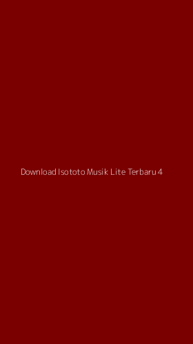 Tampilan Antarmuka Aplikasi Download Isototo Musik Lite Terbaru - 4