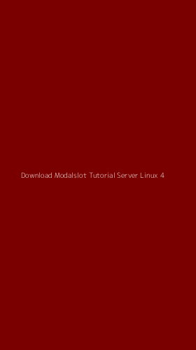 Tampilan Antarmuka Aplikasi Download Modalslot Tutorial Server Linux - 4