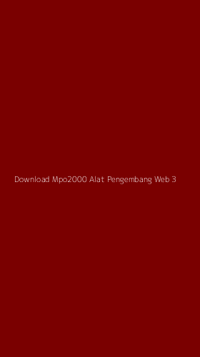 Tampilan Antarmuka Aplikasi Download Mpo2000 Alat Pengembang Web - 3