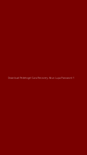 Tampilan Antarmuka Aplikasi Download Pedetogel Cara Recovery Akun Lupa Password - 1