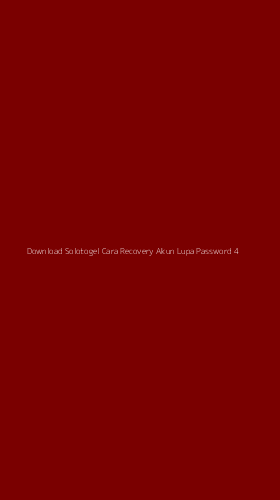 Tampilan Antarmuka Aplikasi Download Solotogel Cara Recovery Akun Lupa Password - 4