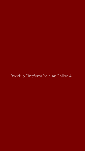 Tampilan Antarmuka Aplikasi Doyokjp Platform Belajar Online - 4