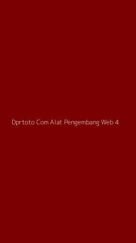 Tampilan Antarmuka Aplikasi Dprtoto Com Alat Pengembang Web - 4