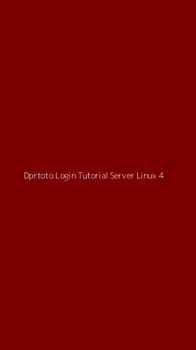 Tampilan Antarmuka Aplikasi Dprtoto Login Tutorial Server Linux - 4