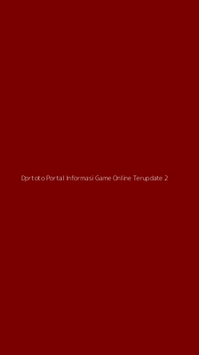 Tampilan Antarmuka Aplikasi Dprtoto Portal Informasi Game Online Terupdate - 2