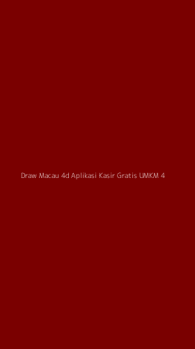 Tampilan Antarmuka Aplikasi Draw Macau 4d Aplikasi Kasir Gratis Umkm - 4