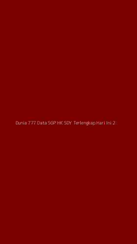Tampilan Antarmuka Aplikasi Dunia 777 Data Sgp Hk Sdy Terlengkap Hari Ini - 2
