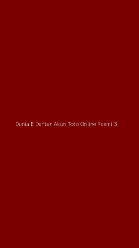 Tampilan Antarmuka Aplikasi Dunia E Daftar Akun Toto Online Resmi - 3