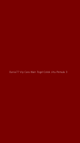 Tampilan Antarmuka Aplikasi Dunia77 Vip Cara Main Togel Colok Jitu Pemula - 3