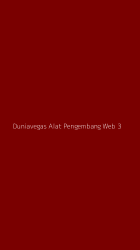 Tampilan Antarmuka Aplikasi Duniavegas Alat Pengembang Web - 3
