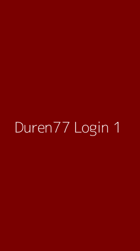 Tampilan Antarmuka Aplikasi Duren77 Login - 1