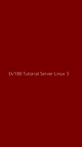 Tampilan Antarmuka Aplikasi Dv188 Tutorial Server Linux - 3