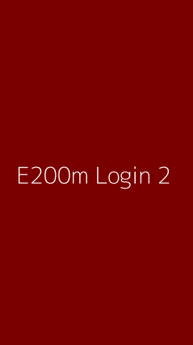 Tampilan Antarmuka Aplikasi E200m Login - 2