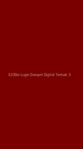 Tampilan Antarmuka Aplikasi E200m Login Dompet Digital Terbaik - 3