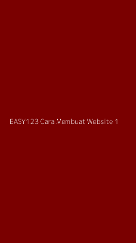 Tampilan Antarmuka Aplikasi Easy123 Cara Membuat Website - 1