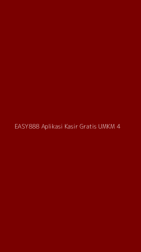 Tampilan Antarmuka Aplikasi Easy888 Aplikasi Kasir Gratis Umkm - 4