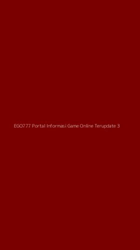 Tampilan Antarmuka Aplikasi Ego777 Portal Informasi Game Online Terupdate - 3