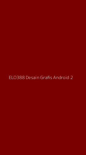 Tampilan Antarmuka Aplikasi Elo388 Desain Grafis Android - 2